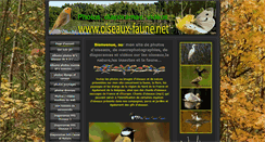 Desktop Screenshot of oiseaux-faune.net