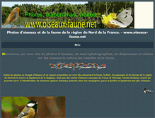 Tablet Screenshot of oiseaux-faune.net